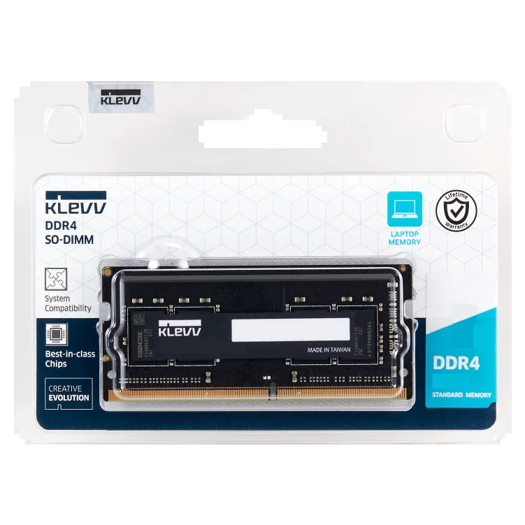 8GB (8GBx1) DDR4 3200MHz SO-DIMM RAM (แรมโน๊ตบุ๊ค) KLEVV SODIMM STANDARD MEMORY (KD48GS880-32N220A)