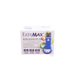 ล็อตใหม่ล่าสุด! แผ่นตรวจน้ำตาลในเลือด(Strip) EasyMax (1กล่อง / 50แผ่น) **หมดอายุ 23/02/2028