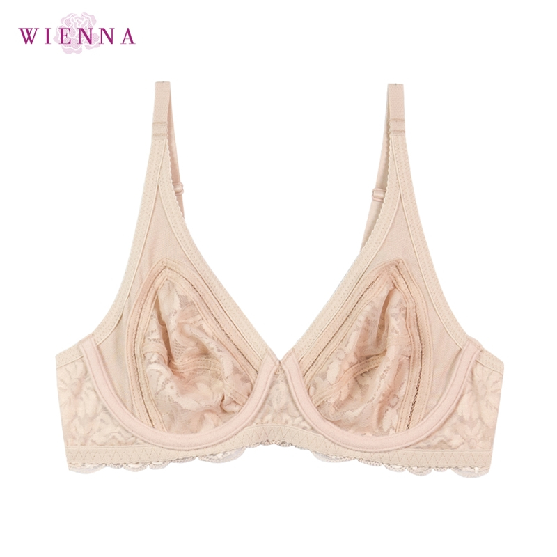 WIENNA Best Seller เสื้อชั้นใน Beauty 5 Cup DB23558 ไซซ์ใหญ่ สีเนื้อ ดำ ฟ้า (Tulip Carnation) - รูปที่ 3