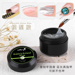 กาวเจลติดอะไหล่ ติดเครื่องประดับเล็บ คริสตัล Monja เนื้อโปร่งใส (ขนาด 8g)