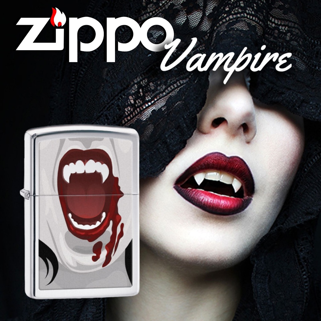 Zippo Vampire Teeth, 100% ZIPPO Original from USA, new and unfired. Year 2015