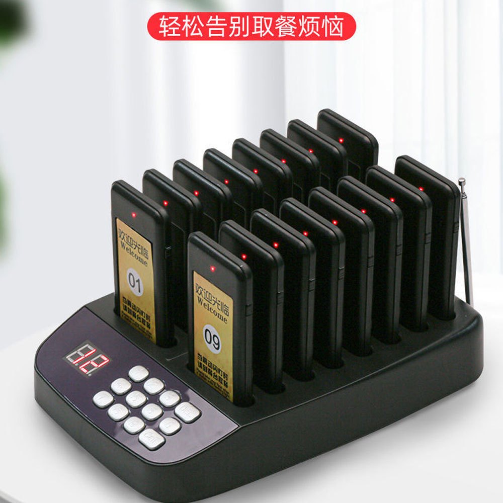 ERORO เครื่องเข้าคิว สำหรับร้านอาหาร ร้านกาแฟ เครื่องเรียกคิว แบบไร้สาย Restaurant pager