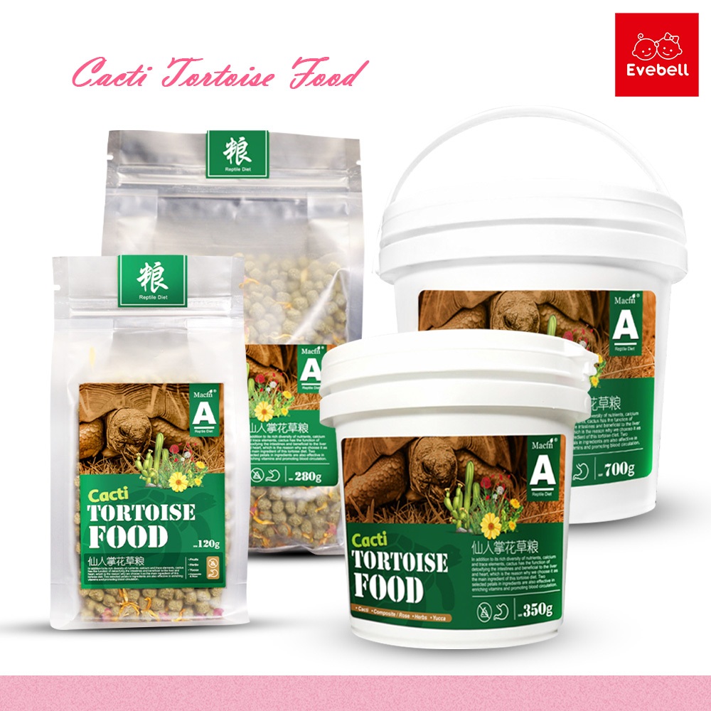 evebell อาหารเต่าบก สูตรกระบองเพชร Cacti Tortoise Food ส่วนผสมมาจากธรรมชาติ