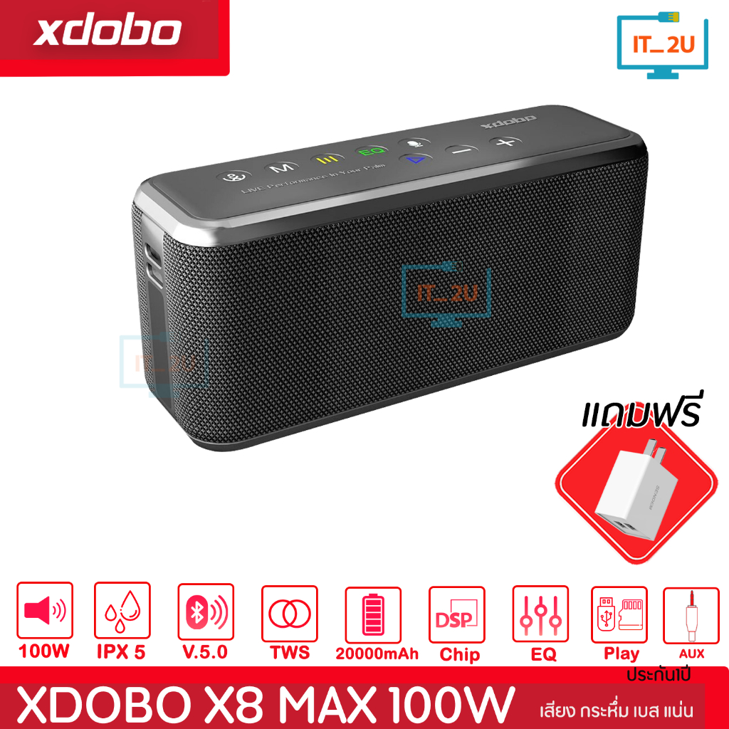 Xdobo X8 MAX Bluetooth Speaker 100W TWS 360°