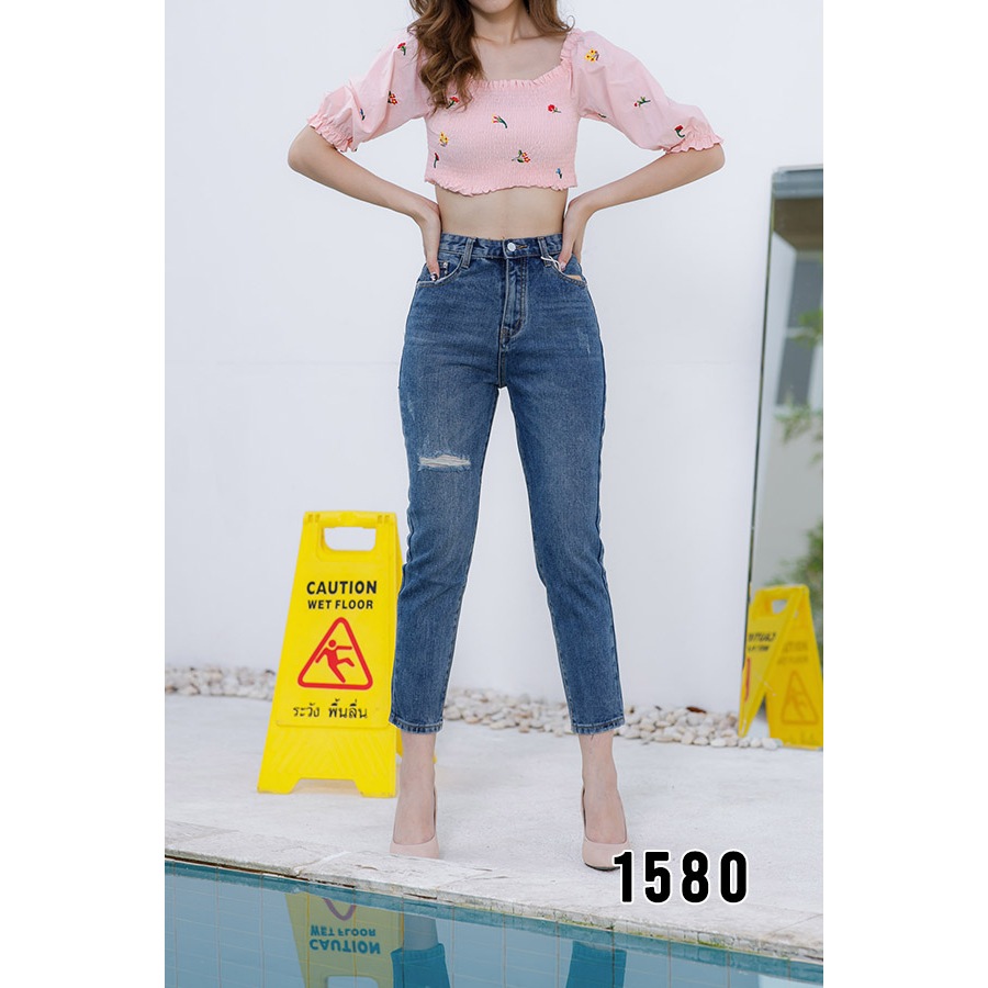 "No. 1580# ยีนส์ไม่ยืด ค่ะ