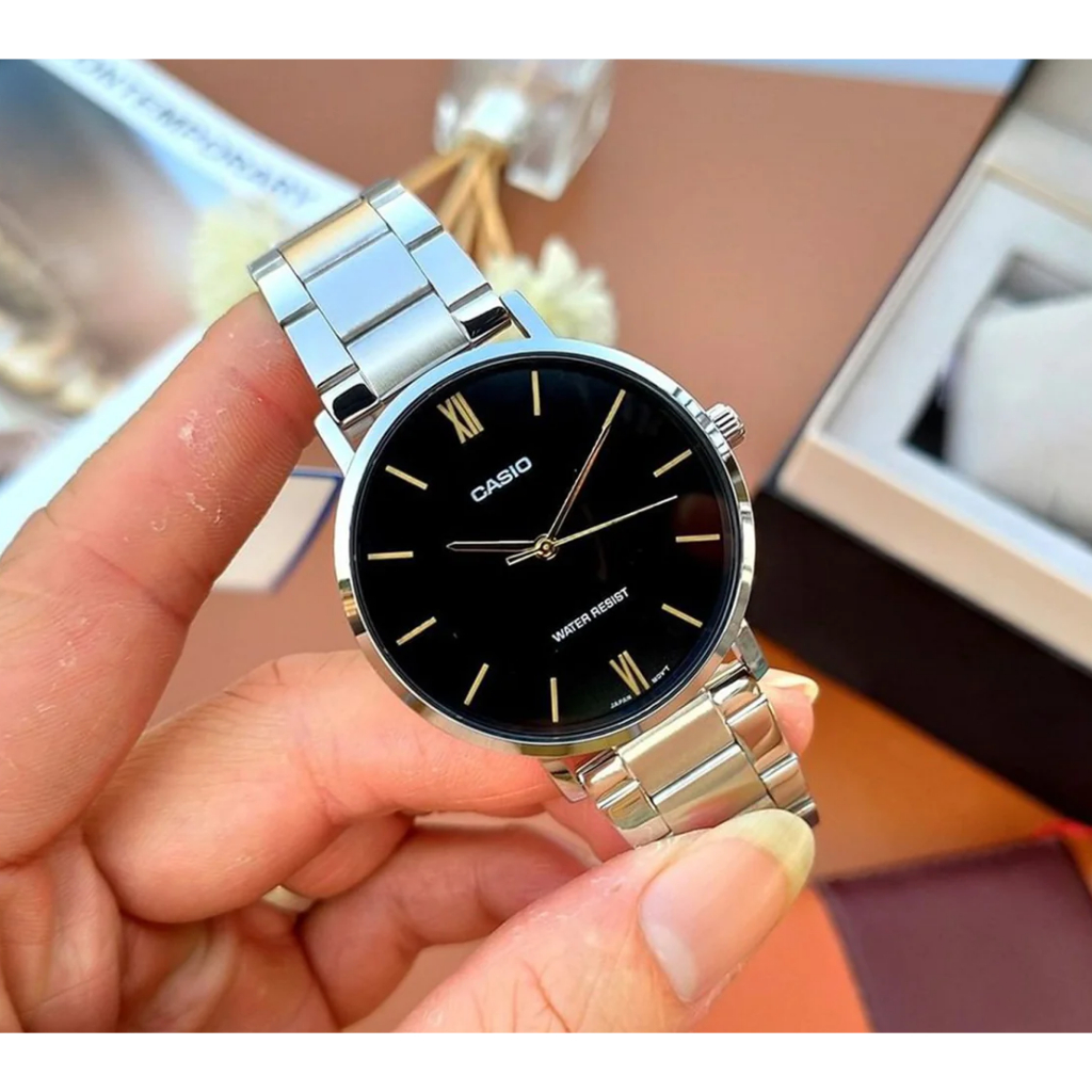 นาฬิกา Casioแท้ รุ่น LTP-VT01D  นาฬิกาผู้หญิงสายสแตนเลส สไตล์เรียบหรู - ของแท้ 100% รับประกันสินค้า1 ปี
