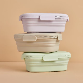hako kubkang collapsible bowl กล่องข้าวพับได้ช่องเดียว