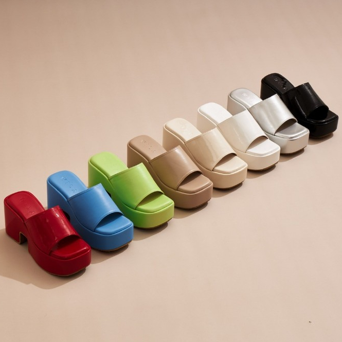 📢ลด 100.- ซื้อผ่านวิดีโอ Kalla lily รองเท้าส้นตึกรุ่นDA สูง3.5นิ้ว ใส่สบายนิ่มมากพื้นกันลื่น