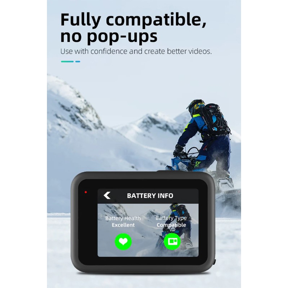 GoPro 12 / 11 / 10 / 9 Telesin Battery แบตเตอรี่ โกโปร 10 / 9 แบตกล้อง แบต โกโปร Battery รับประกัน 1 ปี