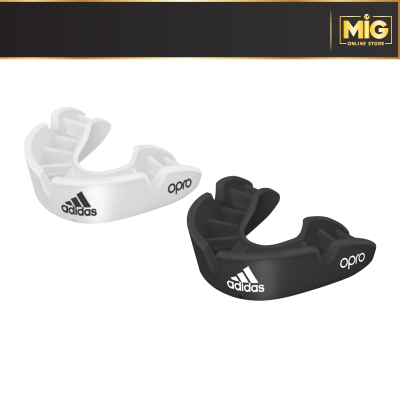 Adidas X OPRO®️ ฟันยาง ไม่เหมาะกับผู้จัดฟัน (ขาว หรือ ดำ) - Bronze Mouth Guard - Made in UK🇬🇧 - Blac