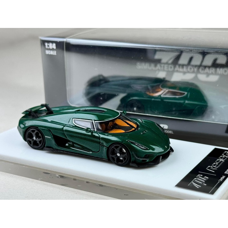 Koenigsegg Regera Green Carbon Ghost Scale 1:64 ยี่ห้อ TPC