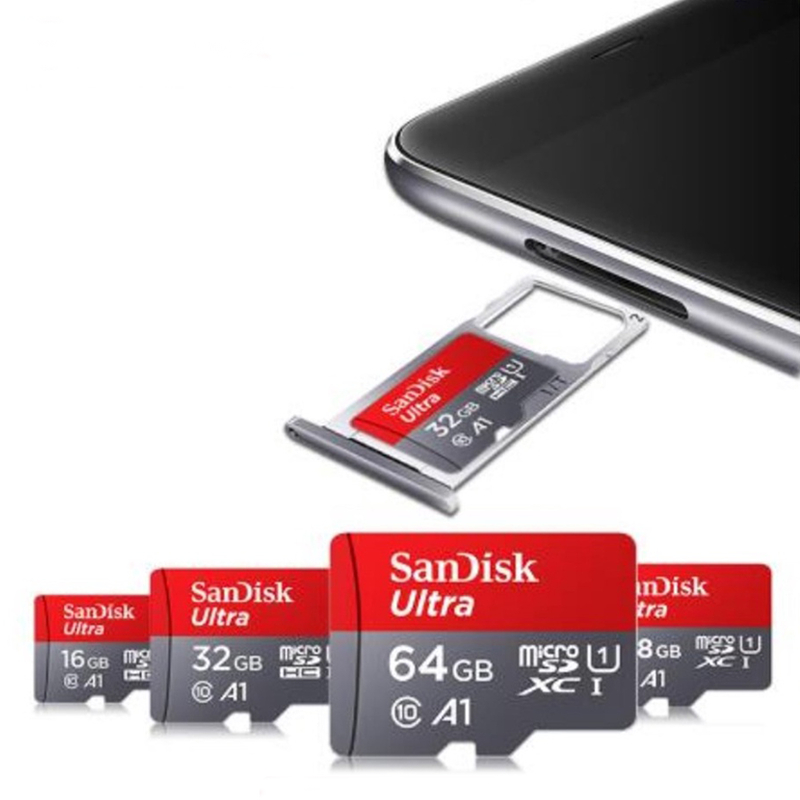 SanDisk Ultra Micro Memory Card Speed 120mbs 32GB 64G 128GB พิเศษสำหรับ กล้องวงจรปิดไร้สาย กล้อง กล้องติดรถยนต์ SD card