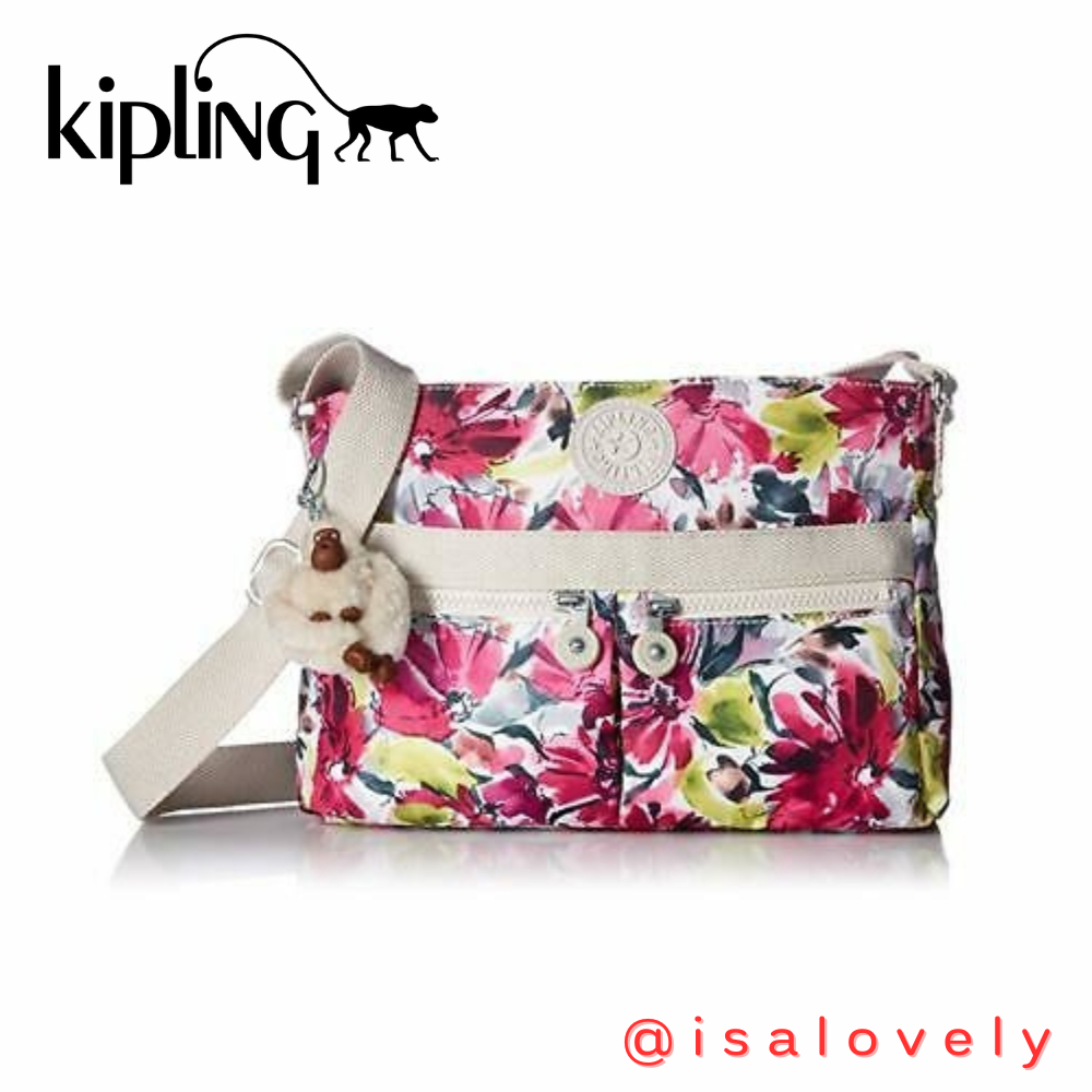 📌Isa Lovely Shop📌  Kipling HB6961 1BJ BLUSHING POSIES ANGIE PRT