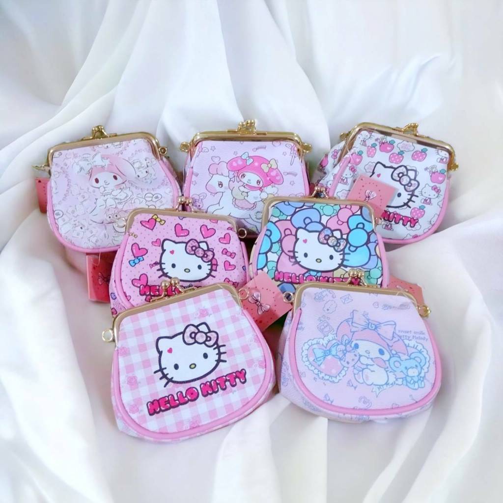 กระเป๋าใส่เหรียญ มีสายสะพายยาวมี6ลายจ้า