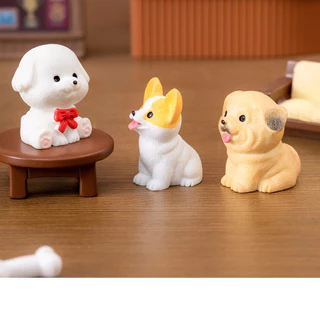 น้องหมาตัวเล็ก V.4(ราคา/1ชิ้น) ตุ๊กตาแต่งสวน จัดสวนถาด ไม้ดัด โมเดล ตกแต่งบ้าน ของสะสม พร็อพถ่ายรูป