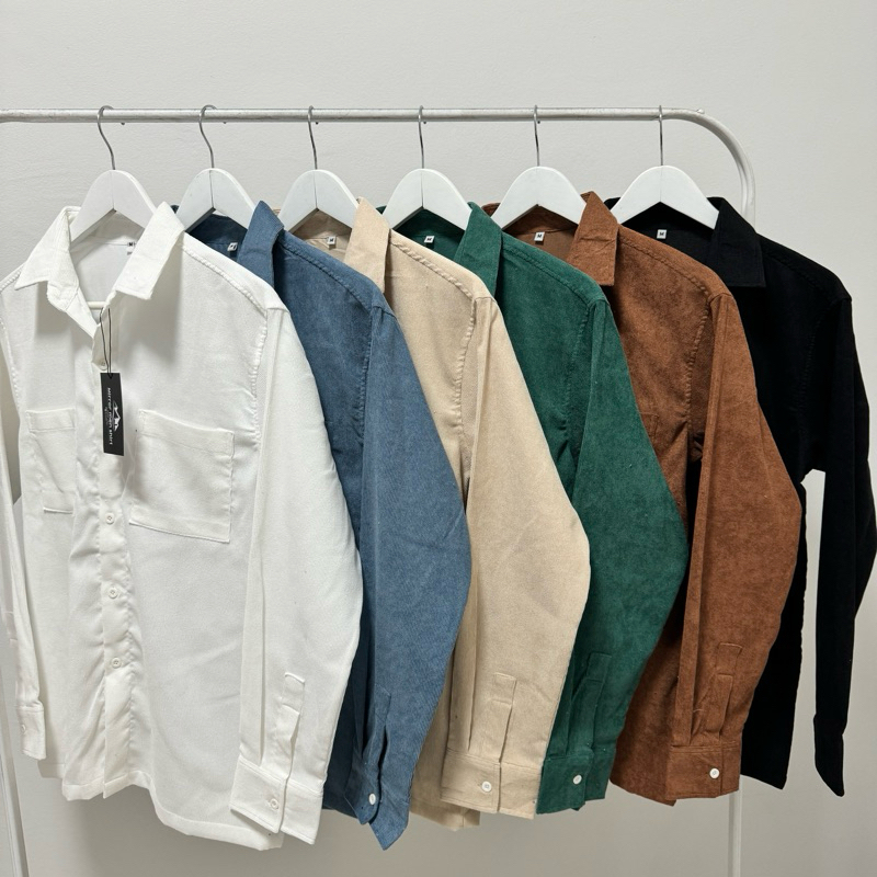 เสื้อแจ็ตเก็ตแขนยาวผู้ชาย-ผ้าลูกฟูก