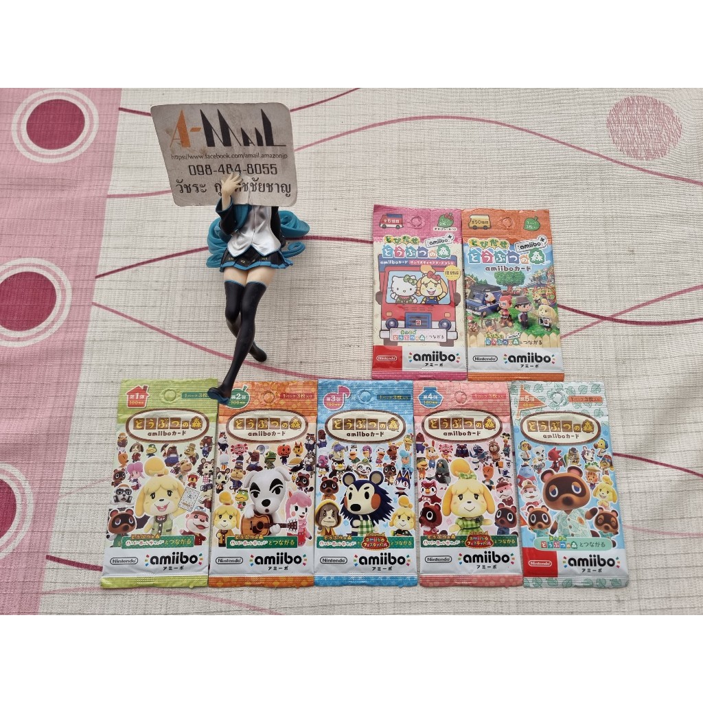 [พร้อมส่ง] amiibo Card Animal Crossing Dobutsu no Mori Sanrio Lot Japan