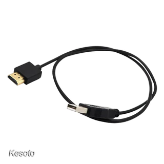 USB 2.0 Male to HDMI Male Converter ไฟเลียง Charging Cable 52cm