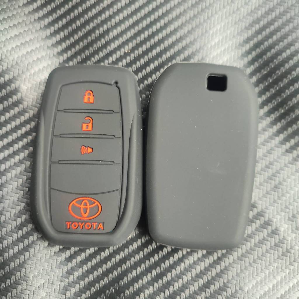ซิลิโคนรีโมท ใส่กุญแจรีโมทรถยนต์ Toyota Hilux Revo,Cross,Fortuner,Rocco Smat Key 3 ปุ่ม  ซิลิโคนหุ้มกุญแจรีโมท - รูปที่ 4