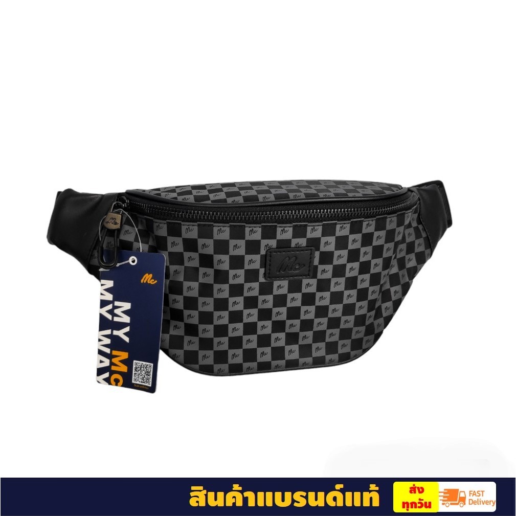 MCแท้100% กระเป๋าคาดอก สะพายข้าง  M02Z066 ลายโมโนแกรม CROSSBODY BAG Unisex