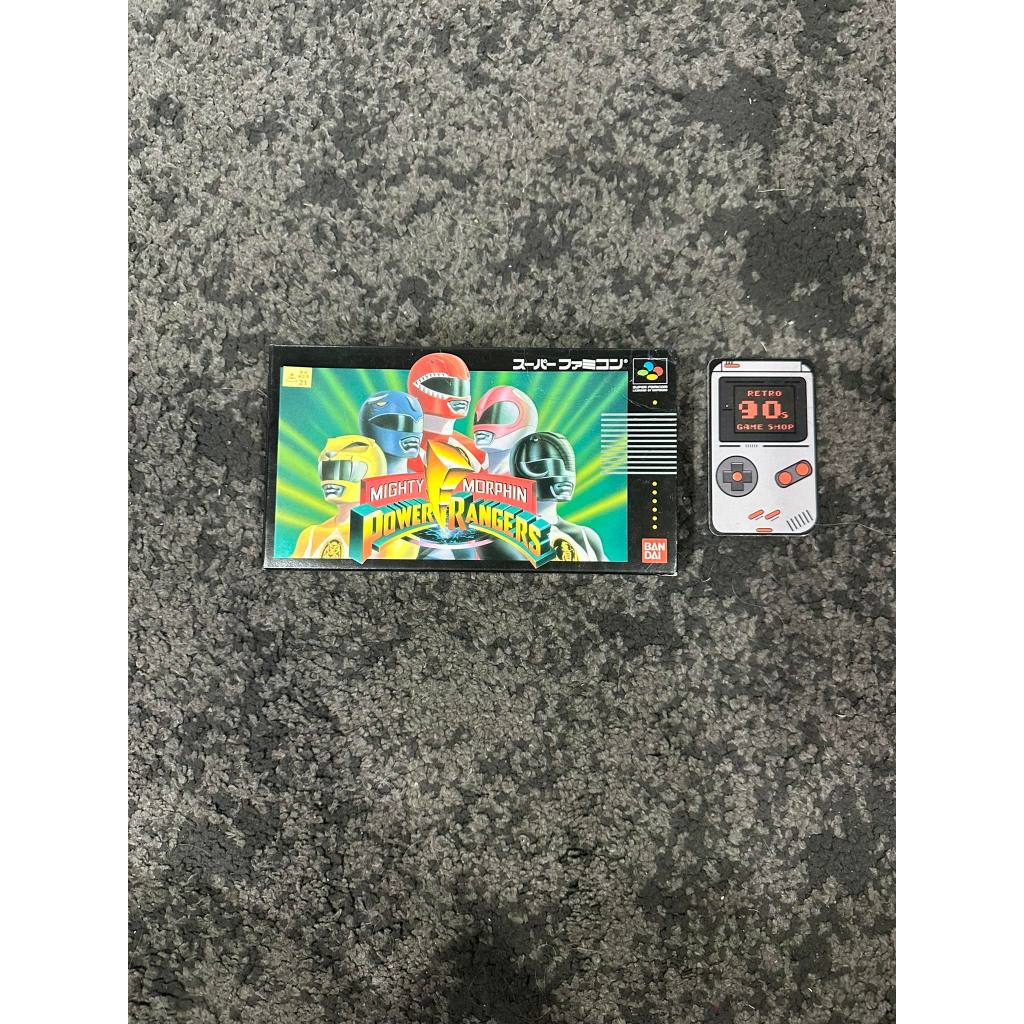 Bandai Cartridge Super Famicom Mighty Morphin Power Rangers Boxed / Japan