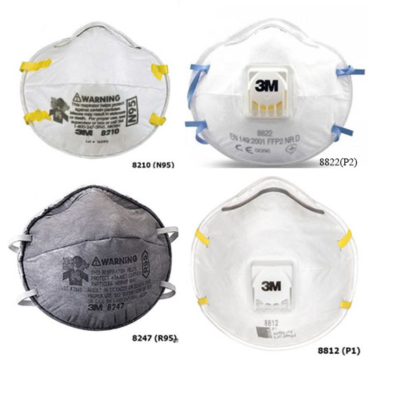 หน้ากาก 3M รุ่น 8246 8247 9542 8812 8210 9105 มาตรฐาน N95 กันฝุ่น PM2.5 N95 R95 P1