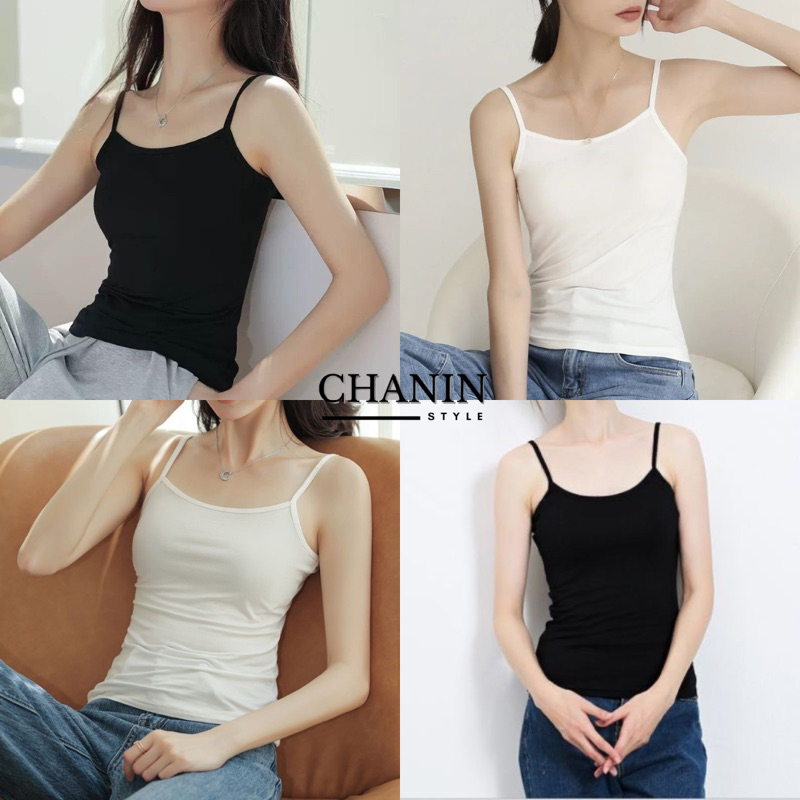 ✨CHANIN.STYLE✨เสื้อซับในสายเดี่ยวเด็ก และผู้ใหญ่ใส่ได้ ผ้าคอทตอน พร้อมส่ง