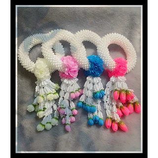 พร้อมส่ง พวงมาลัยดอกมะลิ (ดอกไม้ประดิษฐ์) พวงมาลัยวันแม่ วันพ่อ ไหว้พระ ทำบุญ แก้บน พวงมาลัยใช้คู่ชุดสังฆทาน
