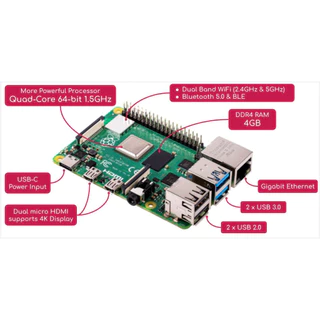 Raspberry Pi 4 Model B Single Board Computer (1GB / 2GB / 3GB / 4GB / 8GB)
