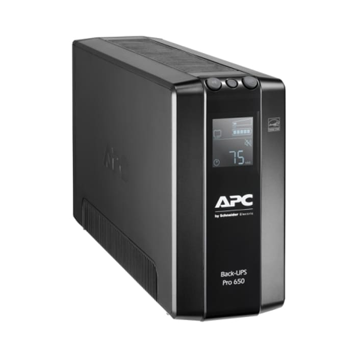 APC UPS เครื่องสำรองไฟฟ้า APC Back UPS Pro BR 650VA, 6 Outlets, AVR, LCD Interface