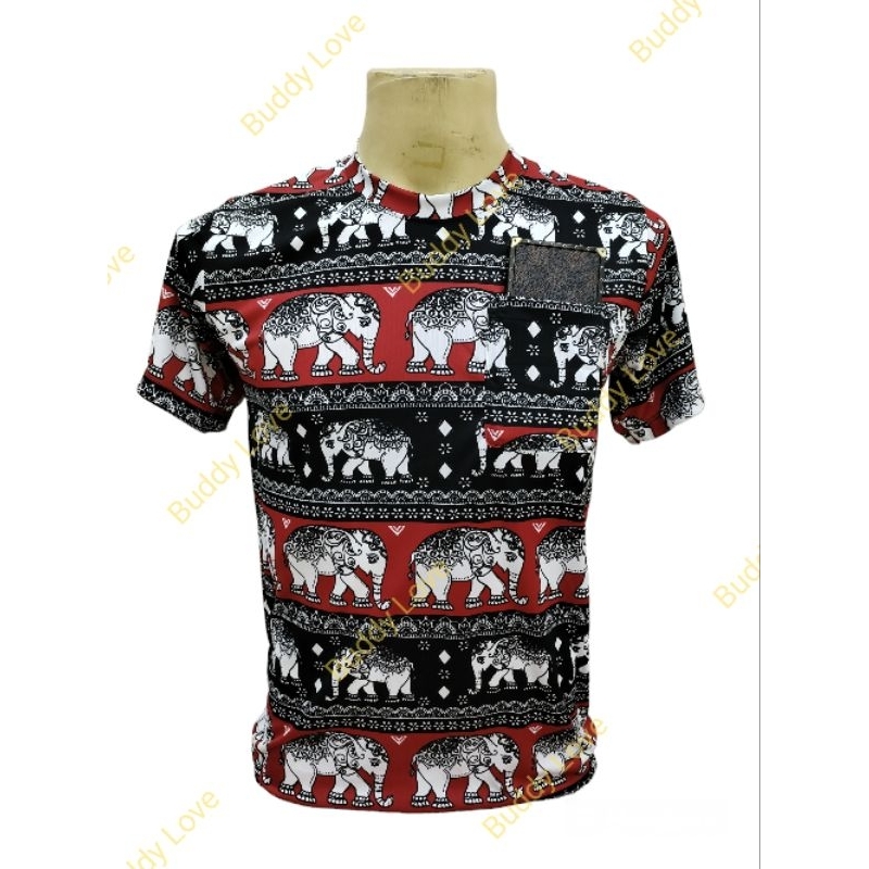 เสื้อช้างไทยแลนด์ (มีกระเป๋า)เนื้อผ้าไมโคร Tshirt Souvenir Thailand foreign Gift ของฝากต่างชาติ ไทยแลนด์