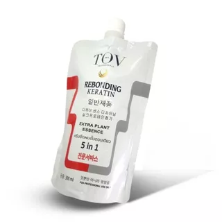 [ขวดใหญ่ 1000 ml] ยืดขั้นตอนเดียว TOVch ผสมเคราติน • สูตรอ่อนแอ • ประหยัดเวลา • ตรงแบบธรรมชาติ • ยืดผมถาวร