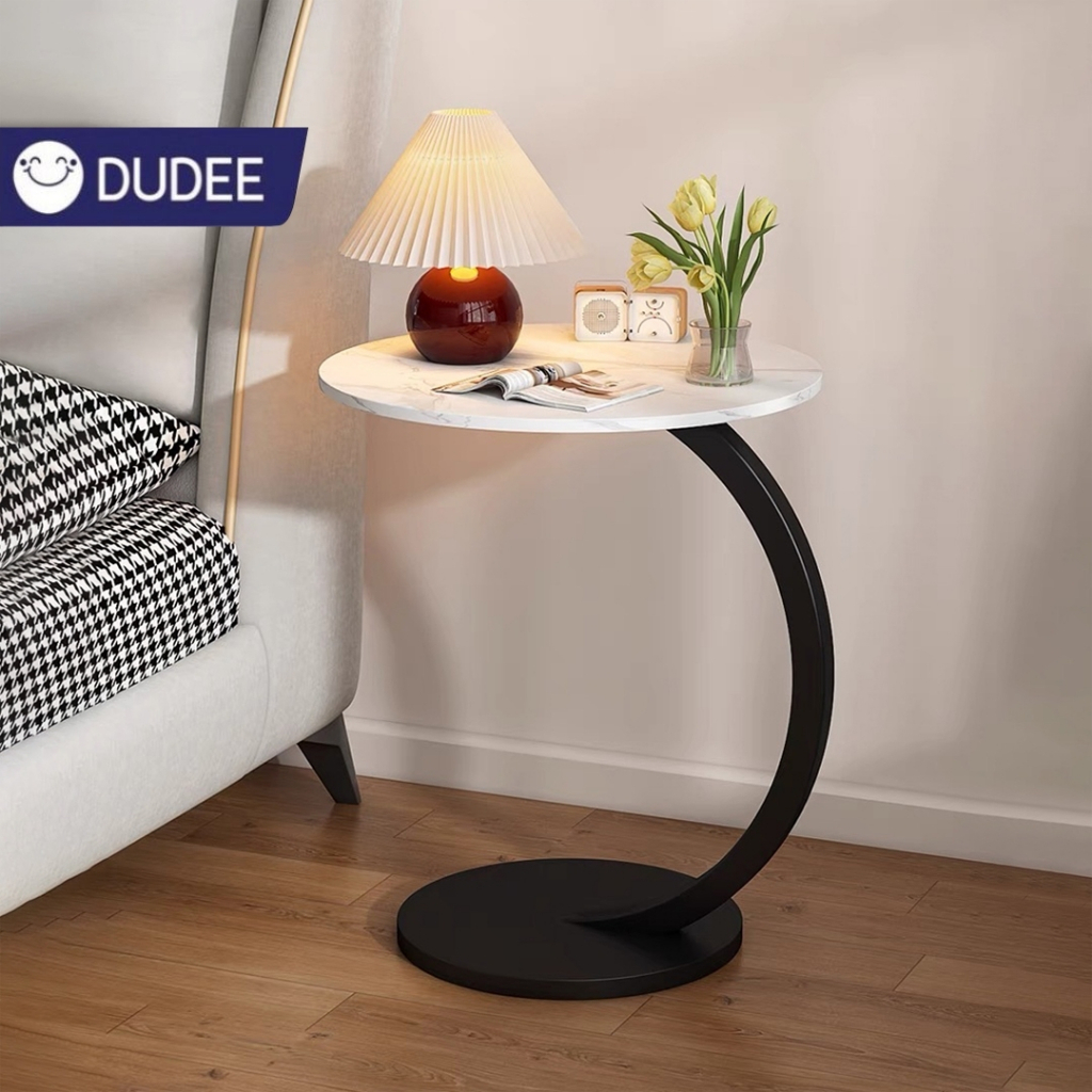 DUDEE โต๊ะกาแฟกลม รุ่น DD-192 โต๊ะข้างโซฟา สไตล์โมเดิร์นทันสมัย เก๋มาก ตกแต่งคาเฟ่ ร้านอาหาร