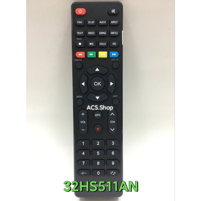 🛒พร้อมส่ง🛒 รีโมททีวี รุ่น 32HD511AN ระวัง‼️ใช้แทนรีโมทรุ่น RC-AT01 ไม่ได้❌