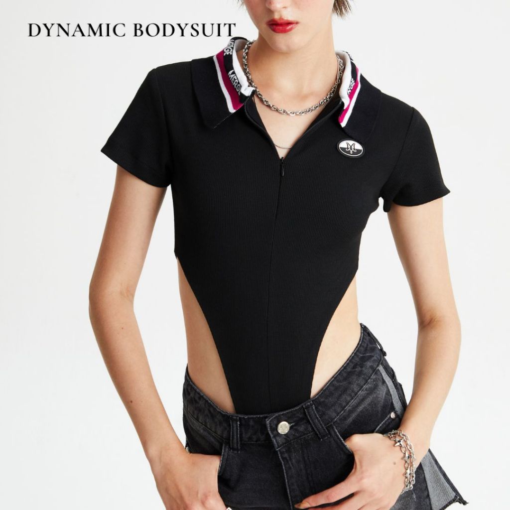 Merge Official - Dynamic Bodysuit (พร้อมส่ง) บอดี้สูทแขนสั้น ผ้า Cotton Knit