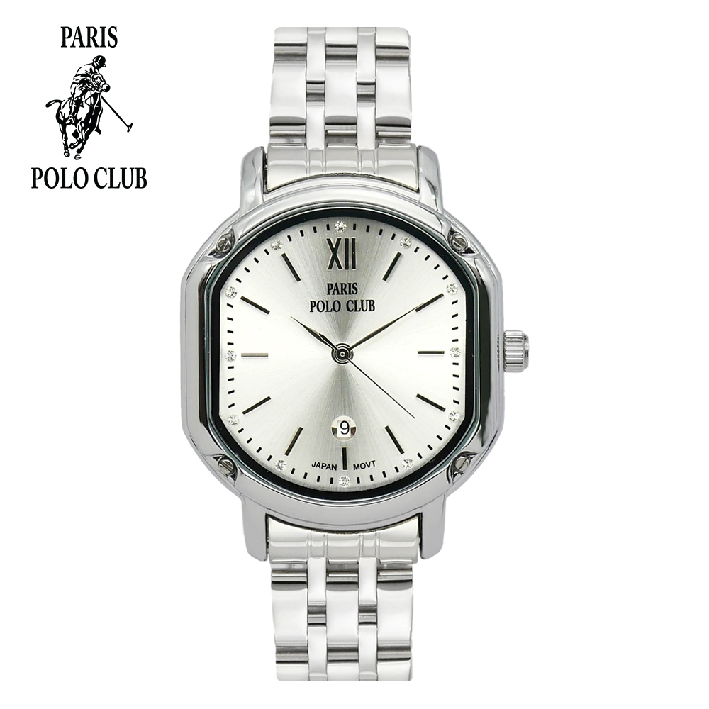 Paris Polo Club รุ่น  PPC-230712 ของแท้พร้อมรับประกัน 1 ปี นาฬิกาผู้หญิง ของขวัญ