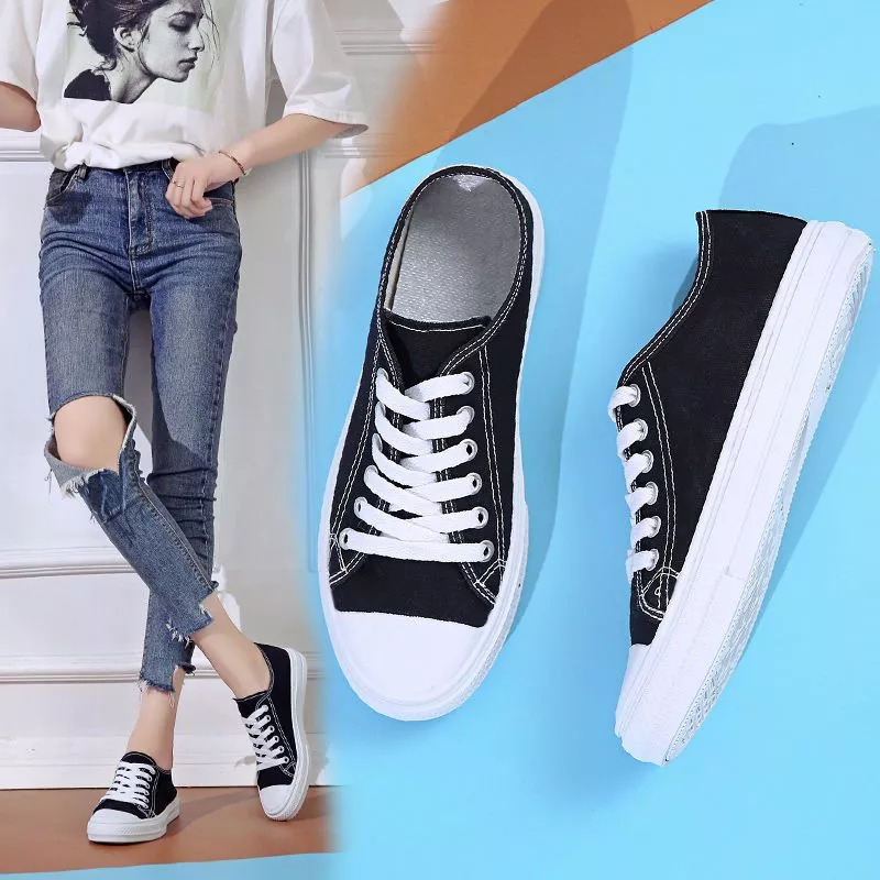 Amazy สุดคุ้ม รองเท้าผ้าใบแฟชั่น พื้นหนา1นิ้ว ทรงสวย ใส่ดี ใส่ได้ทั้งชายหญิง แถมราคาสุดจึ้ง ไม่ซื้อไหวหรอจ๊ะ