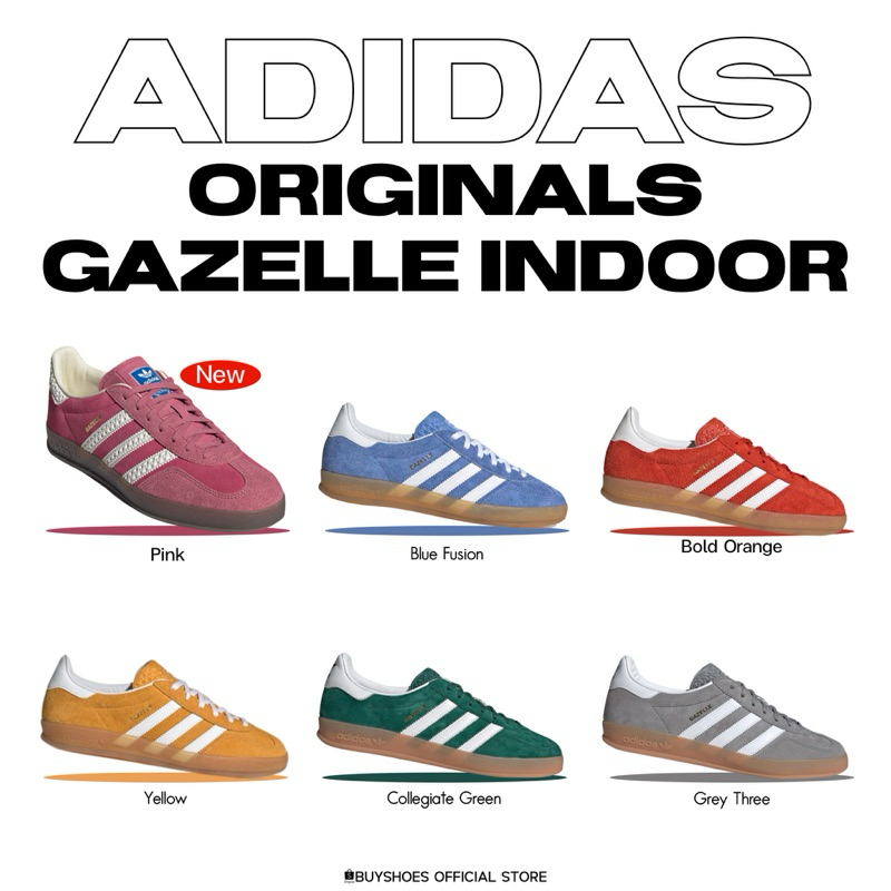 พรีออเดอร์✨ADIDAS GAZELLE INDOOR SHOES 👟