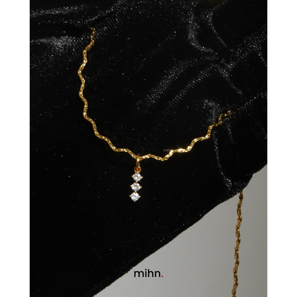mihn. - Zigzag Necklace สร้อยดีเทลหยักซิกแซก