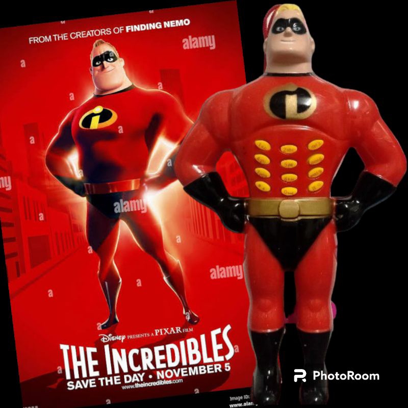 ตุ๊กตา Mr.Incredible โทรศัพท์ มีปุ่มกด+มีเสียง