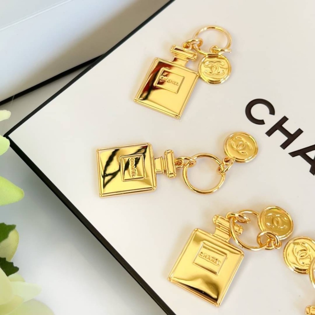 ของแท้ &gt;&gt; Chanel Coco Mademoiselle Keychain พวงกุญแจ - จี้ รูปขวดน้ำหอม