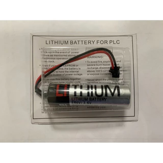 Toshiba ER6V/3.6V 2400mAh แบตเตอรี่ลิเธียม PLC Industrial Battery (connector ดำ)