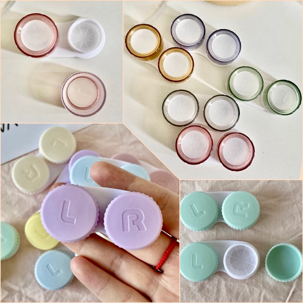 ตลับคอนแทคเลนส์ อย่างดี คละสี