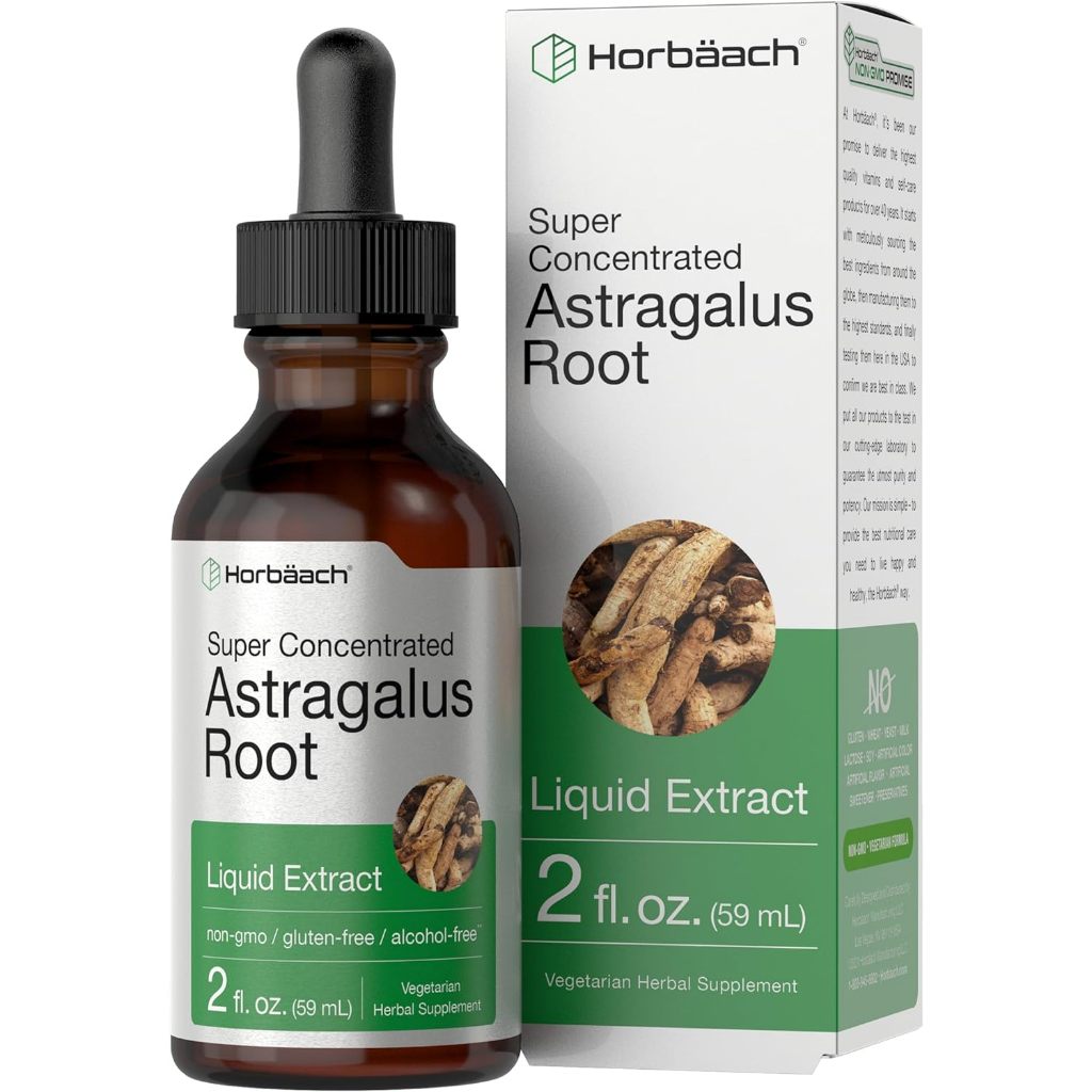Astragalus Root Extract Liquid | 2 fl oz | Alcohol Free Tincture | Super Concentrated Horbaach