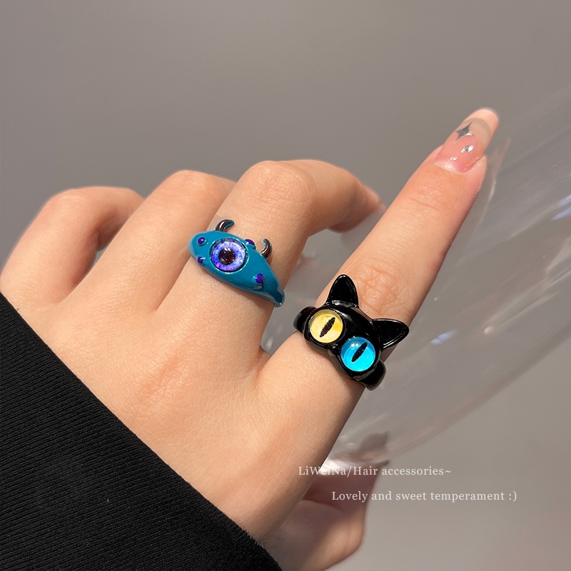 🔥พร้อมส่ง🔥 แหวนเซ็ตแฟชั่น แหวนสายฝอ แหวนเซ็ต ฟรีไซส์ ปรับได้ - รูปที่ 2