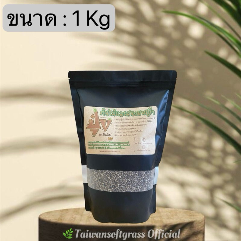 ปุ๋ยสูตรพิเศษ(ขนาด 1Kg)*ปุ๋ยหญ้าไทเป*บำรุงสนามหญ้าและบำรุงต้นไม้ทุกประเภท(อาหารเสริมต้นไม้)บำรุง ฟื้นฟู ป้องกันโรคพืช
