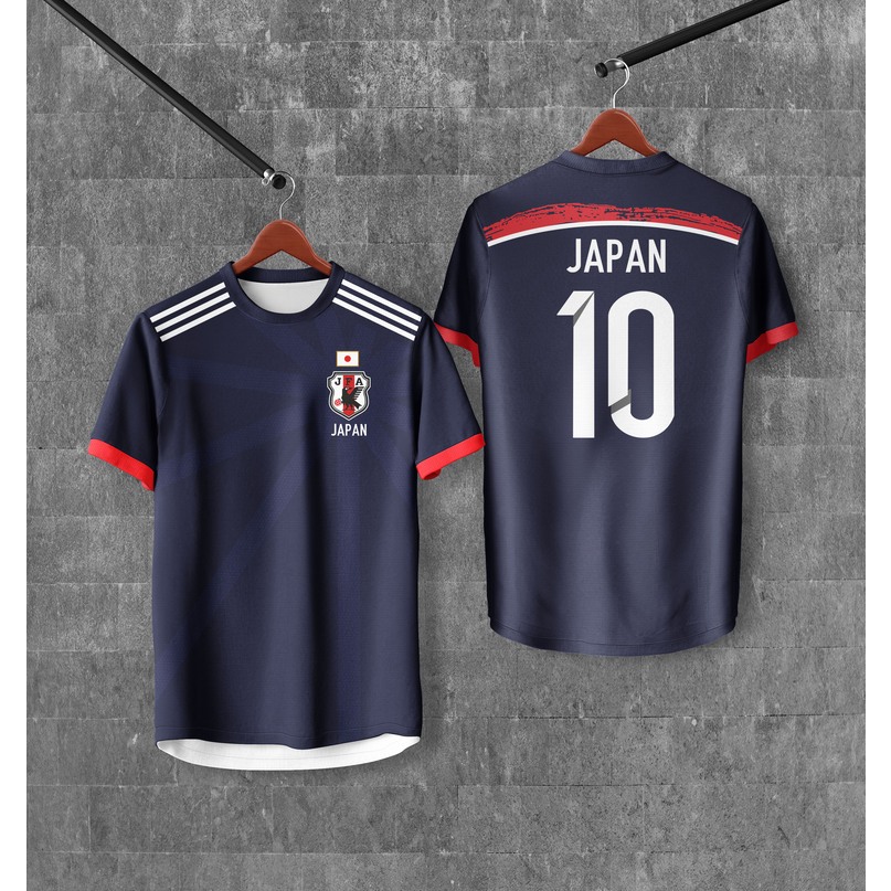 เสื้อฟุตบอลญี่ปุ่น เสื้อฟุตบอล japan พิมพ์ลายทั้งตัว JP-010