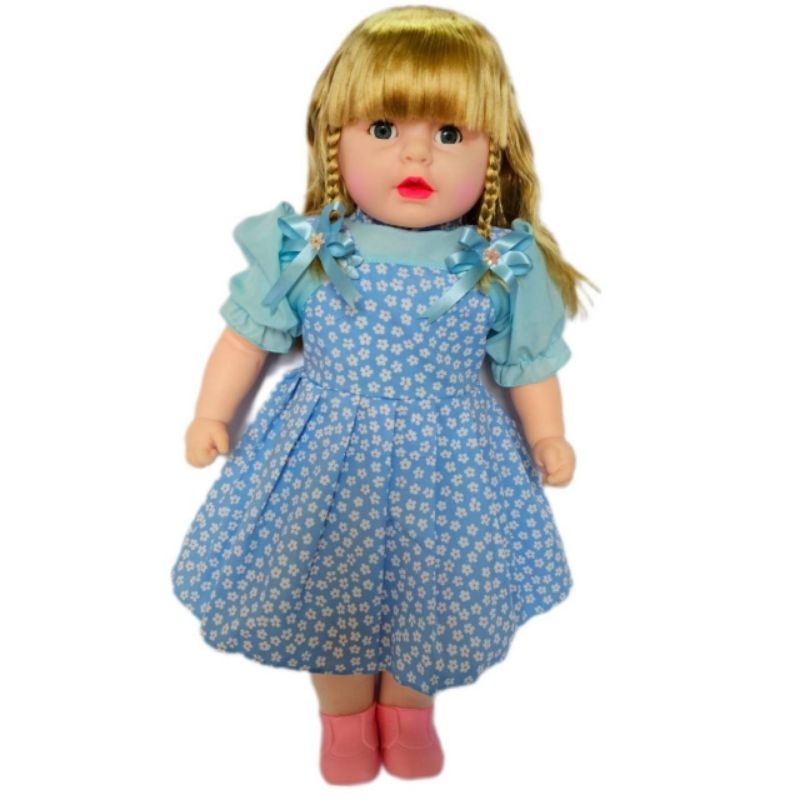 ตุ๊กตาเด็กผู้หญิง เหมือนจริง ตัวใหญ่ อุ้มได้ ตัวนิ่ม อัดผ้า -ใยสังเคราะห์(สีผม-สีชุดจะแต่งต่างจากภาพนิดหน่อยนะค่ะ) - รูปที่ 6