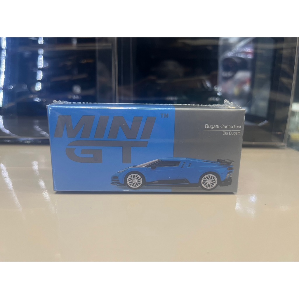 Mini gt 1/64 Bugatti Centodieci Blu Bigatti