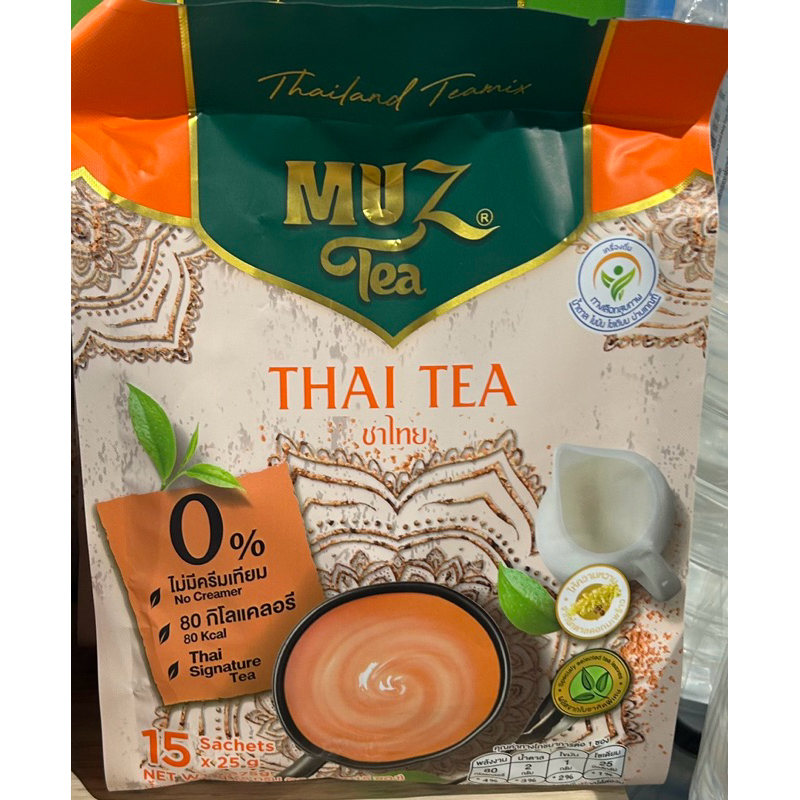 ชาไทยปราศจากน้ำตาลและครีมเทียม ชานมรสชาตินุ่มนวล